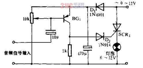 音乐调制光源电路