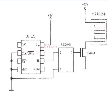 基于DS1620构成的小型电加热器的控温电路