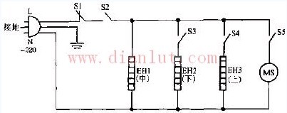 金宝牌PH-8 PH-12 NL-8 NL-12豪华型远红外电暖器电路