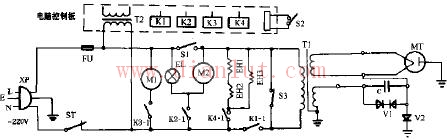 安宝路AA-18电脑式烧烤型微波炉电路原理图