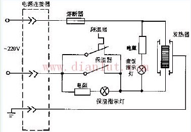 爱华CFXB型保温式自动电饭锅电路