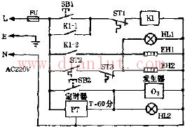 杰力SCX-63A双功能电子消毒柜电路原理图