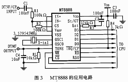 MT8888的应用电路介绍