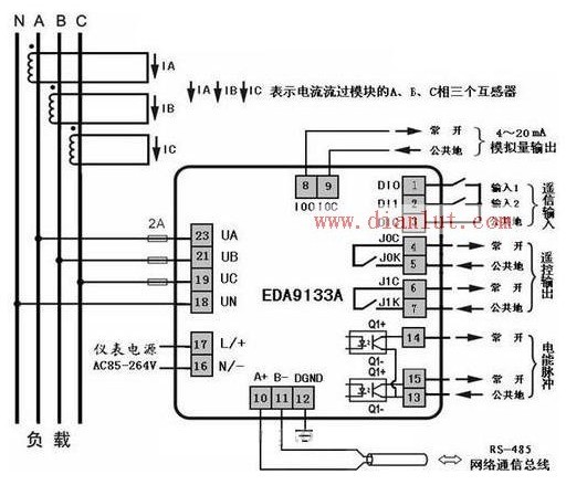 EDA9133在风力发电系统中的应用电路原理图