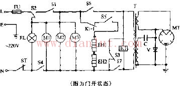 万和WK237A机械式烧烤型微波炉电路