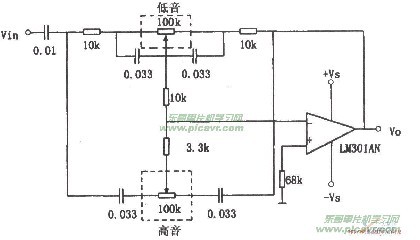 LM301AN音调控制电路图