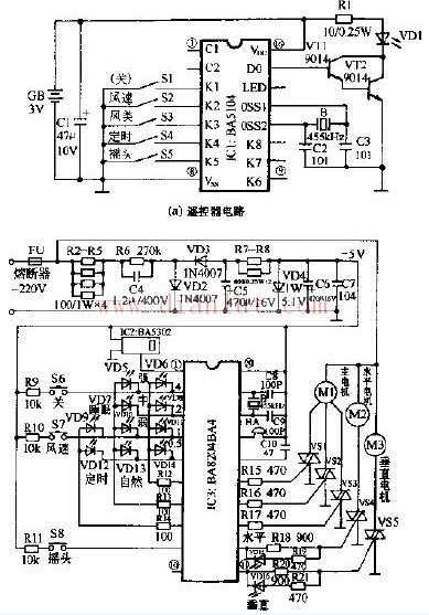 格力FB1-40B1电脑式遥控壁扇电路设计