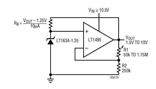 LT1634-微功率精准并联电压基准